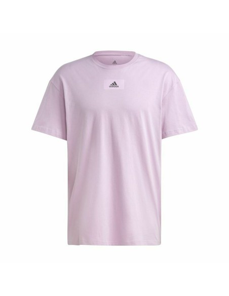 Herren Kurzarm-T-Shirt Adidas Essentials Feelvivid Drop Lavendel | Tienda24 Tienda24.eu