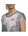 Camiseta de Manga Corta Mujer Adidas Gris oscuro | Tienda24 Tienda24.eu