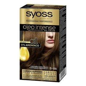 Tinta Permanente Syoss Olio Intense Sem amoníaco Nº 5,86 Castanho Caramelo de Syoss, Coloração permanente - Ref: S0585353, Pr...