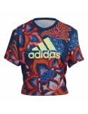 Camiseta de Manga Corta Mujer Adidas FARM Rio Graphic | Tienda24 Tienda24.eu