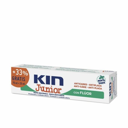 Dentifrice Kin Kin Junior Menthe Anti-caries 25 ml (100 ml) de Kin, Soins dentaires - Réf : S0596340, Prix : 6,00 €, Remise : %