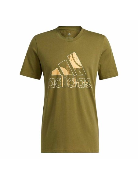 Camiseta de Manga Corta Hombre Adidas Art Bos Graphic Oliva | Tienda24 Tienda24.eu