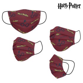 Máscara Higiénica em Tecido Reutilizável Harry Potter Adulto Vermelho de Harry Potter, Descartáveis - Ref: S0724964, Preço: 7...