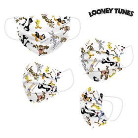 Mascarilla Higiénica de Tela Reutilizable Looney Tunes Infantil Blanco de Looney Tunes, Desechables - Ref: S0725013, Precio: ...