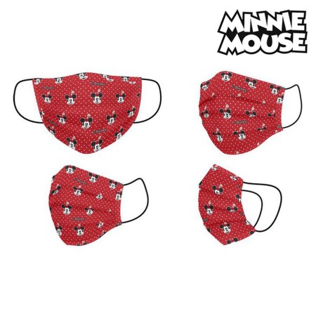 Hygienische Maske Minnie Mouse + 11 Jahre Rot von Minnie Mouse, Einwegartikel - Ref: S0726447, Preis: 7,18 €, Rabatt: %