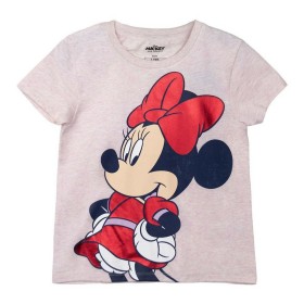 Camisola de Manga Curta Infantil Minnie Mouse Cor de Rosa de Minnie Mouse, Camisolas de manga curta - Ref: S0731141, Preço: 7...