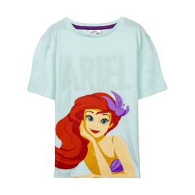 Camisola de Manga Curta Infantil Disney Princess Verde Verde Claro de Disney Princess, Camisolas de manga curta - Ref: S07358...