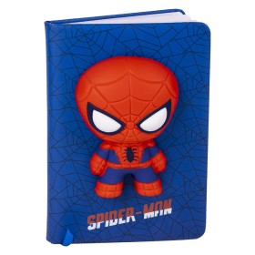 Notebook Spider-Man SQUISHY Blue 18 x 13 x 1 cm by Spider-Man, Notepads - Ref: S0737231, Price: 6,75 €, Discount: %