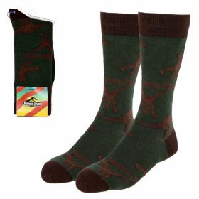 Calcetines Jurassic Park Unisex Verde oscuro de Jurassic Park, Calcetines cortos - Ref: S0737295, Precio: 5,57 €, Descuento: %