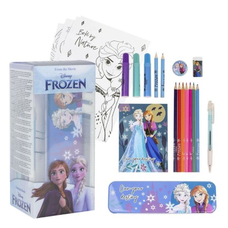 Set de Papelería Frozen 24 Piezas Azul de Frozen, Sets de material escolar - Ref: S0738085, Precio: 8,13 €, Descuento: %