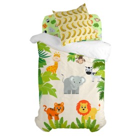 Duvet cover set HappyFriday Mr Fox Wild Multicolour Single 2 Pieces by HappyFriday, Quilts and quilt covers - Ref: D1609650, ...