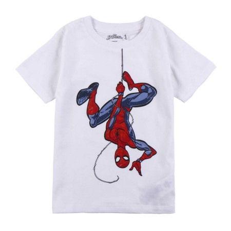 T shirt à manches courtes Enfant Spider-Man Blanc de Spider-Man, T-shirts - Réf : S0738539, Prix : 10,73 €, Remise : %