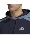 Felpa con Cappuccio Uomo Adidas Mélange French Terry Blu scuro da Adidas, Uomo - Ref: S6488208, Precio: 51,17 €, Descuento: %