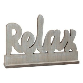 Wooden Sign Relax 112024 by BigBuy Home, Letters & Numbers - Ref: S1120585, Price: 6,64 €, Discount: %