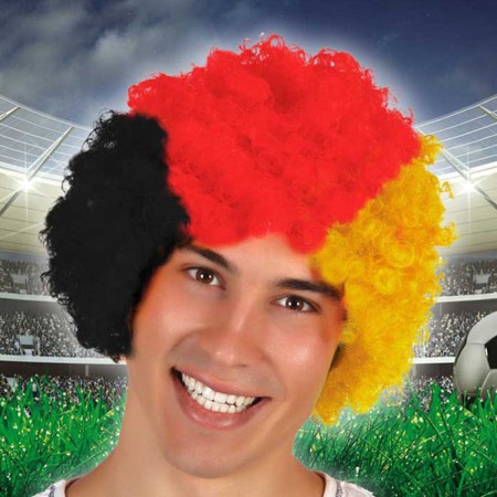 Perruque avec Cheveux Bouclés Afro Allemagne de BigBuy Carnival, Perruques et postiches - Réf : S1121959, Prix : 4,04 €, Remi...