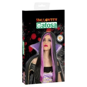 Halloween Wig Violet Fuchsia by BigBuy Carnival, Wigs and hairpieces - Ref: S1122340, Price: 7,91 €, Discount: %