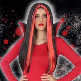 Peruca para Halloween Vermelho de BigBuy Carnival, Perucas e postiços - Ref: S1122359, Preço: 6,72 €, Desconto: %