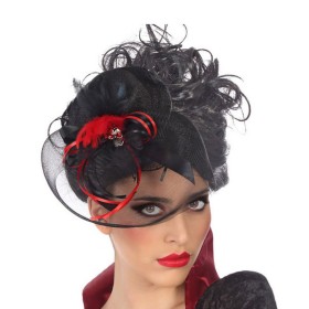 Parure de Cheveux Halloween Noir de BigBuy Carnival, Chapeaux de chasse - Réf : S1122398, Prix : 4,34 €, Remise : %