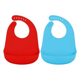 Bib Silicone Blue by BigBuy Fun, Bibs - Ref: S1124329, Price: 6,53 €, Discount: %