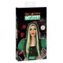 Perruque pour Halloween 118189 (60 cm) Blanc Noir Vert de BigBuy Carnival, Perruques et postiches - Réf : S1125082, Prix : 0,...