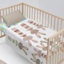 Bedding set HappyFriday Moshi Moshi Rabbit family Multicolour Baby Crib 2 Pieces by HappyFriday, Sheets and pillowcases - Ref...