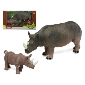 Conjunto Animais Selvagens Rinoceronte (2 pcs) de BigBuy Fun, Animais - Ref: S1126379, Preço: 6,12 €, Desconto: %