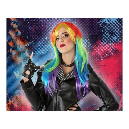 Peluca de Cabello Largo Shine Inline Multicolor Punky de Shine Inline, Pelucas y postizos - Ref: S1126405, Precio: 7,80 €, De...