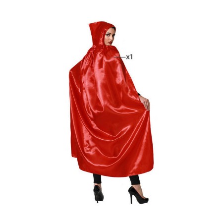 Cape Rot Mit Kapuze von BigBuy Carnival, Umhänge und Flügel - Ref: S1126533, Preis: 6,17 €, Rabatt: %