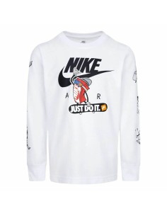 Pantalons de Survêtement pour Enfants Nike Sportswear Blanc Gris foncé | Tienda24 Tienda24.eu