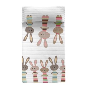 Bedspread (quilt) HappyFriday Moshi Moshi Rabbit Family Multicolour 180 x 260 cm by HappyFriday, Blankets and bedcovers - Ref...