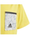 Camisola de Manga Curta Infantil Adidas Future Pocket Amarelo | Tienda24 Tienda24.eu