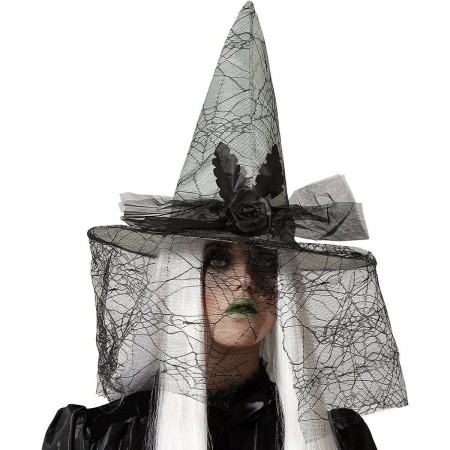 Hat Cobweb Witch Veil Grey | Tienda24 - Global Online Shop Tienda24.eu