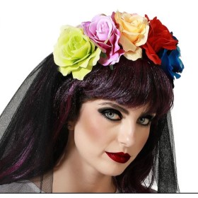 Diadema Bloemen Halloween de BigBuy Carnival, Disfarces com acessórios - Ref: S1132736, Preço: 4,65 €, Desconto: %