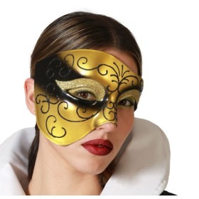 Augenmaske Venezianisch Gold von BigBuy Carnival, Wimperntusche - Ref: S1133790, Preis: 4,04 €, Rabatt: %