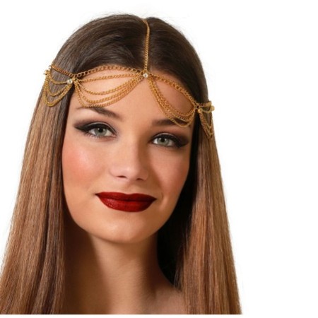 Headband Golden by BigBuy Carnival, Sets & Kits - Ref: S1133906, Price: 4,65 €, Discount: %