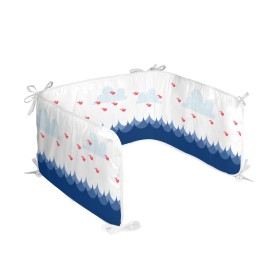 Cot protector HappyFriday Moshi moshi Whale Multicolour 210 x 40 cm by HappyFriday, Bed accessories - Ref: D1609692, Price: 2...