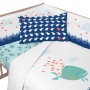 Protector de Cuna HappyFriday Moshi moshi Whale Multicolor 210 x 40 cm de HappyFriday, Accesorios para camas - Ref: D1609692,...