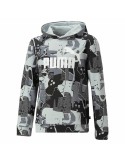 Polar com Capuz Criança Puma Essentials+ Street Art Preto Cinzento | Tienda24 Tienda24.eu