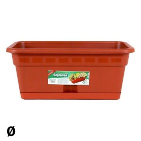 Jardinera con Plato Dem Marrón de Dem, Maceteros de ventana - Ref: S2203505, Precio: 4,01 €, Descuento: %