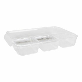 Organizador Multiusos Confortime Transparente Plástico (37,5 x 23,5 x 5,cm) de Confortime, Suportes e dispensadores - Ref: S2...