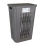 Laundry basket Bella Graphite 60 L (40,5 x 33 x 59 cm) by Inde, Laundry Baskets - Ref: S2211996, Price: 18,57 €, Discount: %