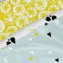 Bedding set HappyFriday Moshi Moshi Panda garden blue Blue Single 2 Pieces by HappyFriday, Sheets and pillowcases - Ref: D160...