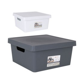 Boîte de rangement avec couvercle Confortime Carré 10 L Avec couvercle de Confortime, Boîtes de rangement avec couvercle - Ré...