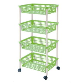 Chariot à légumes Tontarelli Mito 4 Vert 40 x 29 x 62 cm de Tontarelli, Étagères et supports - Réf : S2215916, Prix : 13,19 €...