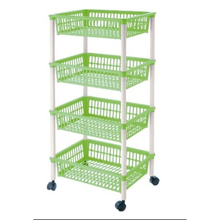 Vegetable trolley Tontarelli Mito 4 Green 40 x 29 x 62 cm by Tontarelli, Shelves and supports - Ref: S2215916, Price: 13,19 €...