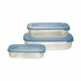 Lunchbox Tontarelli Family Blau rechteckig 29,6 x 19,8 x 7,7 cm (3 Stück) von Tontarelli, Lagerung von Lebensmitteln - Ref: S...