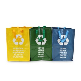 Set de bolsas para reciclaje Confortime Rafia 3 Piezas de Confortime, Basura y reciclaje - Ref: S2234083, Precio: 7,03 €, Des...