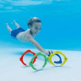 Set of Dive Rings Intex (4 PCS) by Intex, Pool toys - Ref: S2401572, Price: 6,32 €, Discount: %