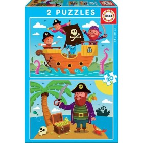 Set de 2 Puzzles Educa 20 Piezas Piratas de Educa, Puzzles - Ref: S2407982, Precio: 8,08 €, Descuento: %