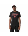 Camisola de Manga Curta Homem New Era Script Chicago Bulls | Tienda24 Tienda24.eu